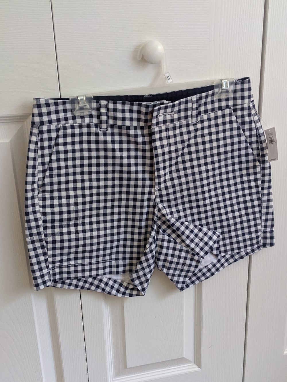 Old Navy Navy and White Gingham Shorts